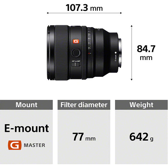 Sony FE 85mm f/1.4 GM II Lente para Sony E / SEL85F14GM2 - Image 9