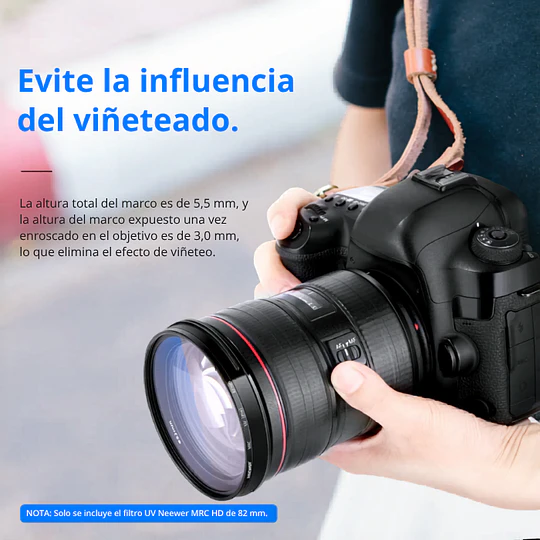 Neewer MRC Ultra Slim Filtro UV de 77mm - Image 7