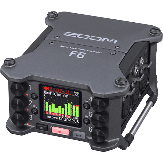 Zoom F6 Grabadora de campo multipistas de 6 canales / 14 pistas. - Image 3