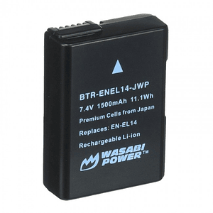 Wasabi Power ENEL14 Batería para Nikon / BTR-ENEL14-DEC-JWP 