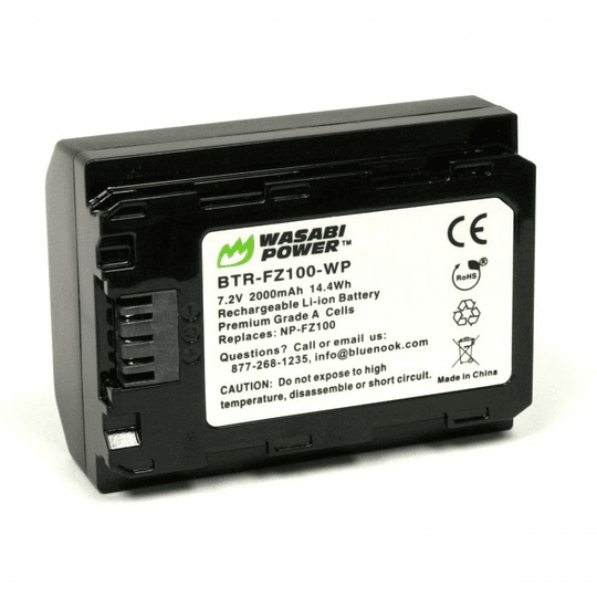 Wasabi Power FZ100 Batería para Sony / BTR-FZ100-WP-02  - Image 1