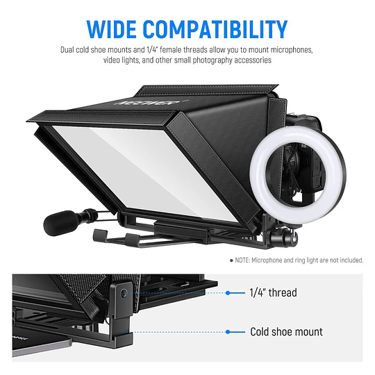 Neewer X12 Teleprompter Remoto Compatible con Cámara y Tablet - Image 2