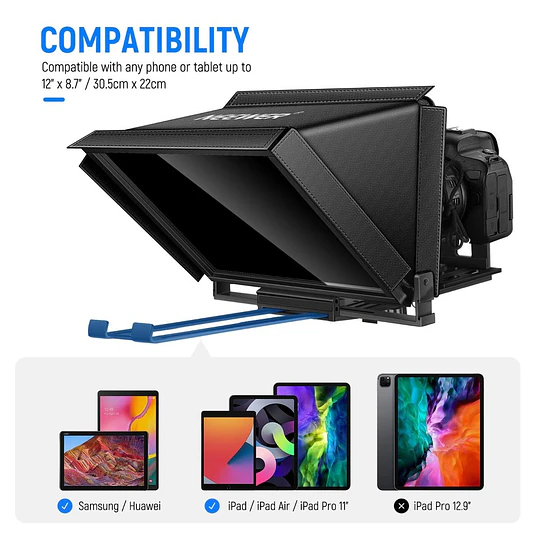Neewer X12 Teleprompter Remoto Compatible con Cámara y Tablet - Image 9