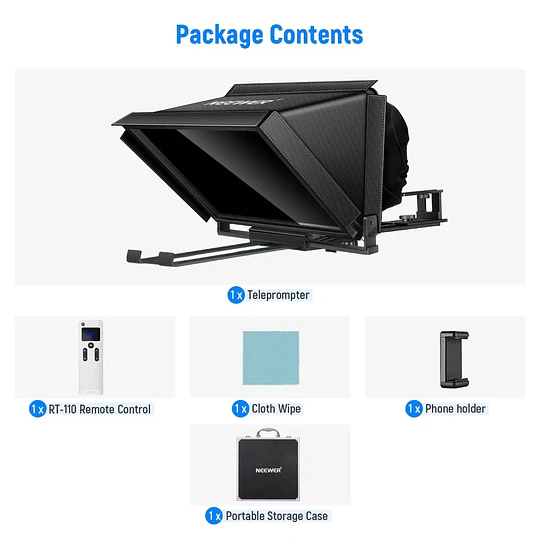 Neewer X12 Teleprompter Remoto Compatible con Cámara y Tablet - Image 10
