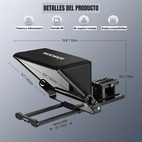 Neewer Teleprompter de 14” con Control Remoto - Image 6