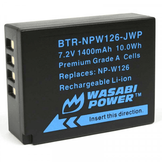 Wasabi Power NP-W126 Kit de Baterías y Cargador para Fujifilm / NPW126-01 - Image 2