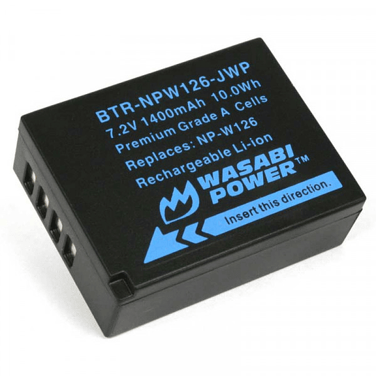Wasabi Power NP-W126 Kit de Baterías y Cargador para Fujifilm / NPW126-01 - Image 3