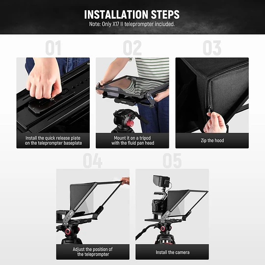Neewer X17 II Teleprompter de 17” con Control Remoto  - Image 4