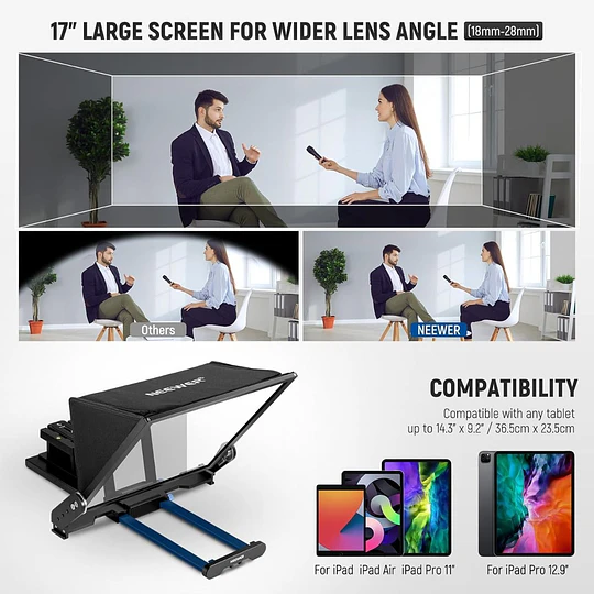 Neewer X17 II Teleprompter de 17” con Control Remoto  - Image 5
