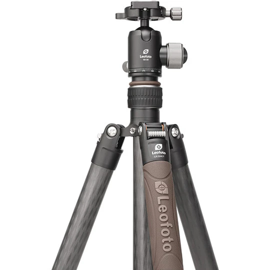 Leofoto LX-324CT Kit Trípode Urban Series de Fibra de Carbono con Rótula XB-38 (173cm) - Image 3