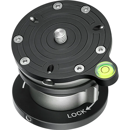 Leofoto LB-75 Base Niveladora con Mango Tipo Mariposa y Placa de 75mm - Image 2