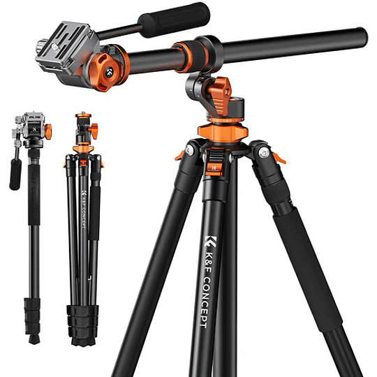 K&F Concept Trípode de Vídeo con Cabezal Fluido FH-03 / KF09.137 - Image 1