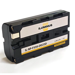 Iluminus Batería NP-F550 Decodificada (Para Luces Led y Cámaras) / IL-NP-F550-DECOD