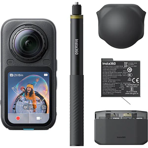 Insta360 X6 360° 8K Kit Cámara Essentials Bundle (Midnight Black)
