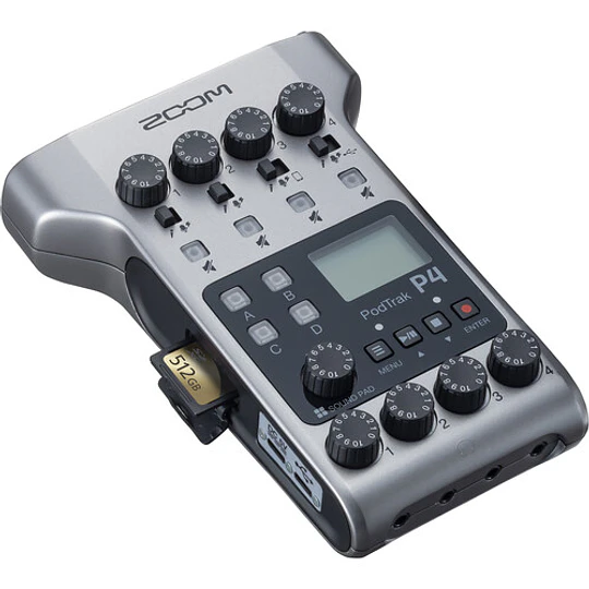 Zoom PodTrak P4 Grabador de Podcasts Multipista Portátil - Image 9