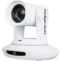 Telycam Vision+ 4KN NDI Cámara PTZ Auto Tracking & Live Streaming con Zoom Óptico de 30x (White)