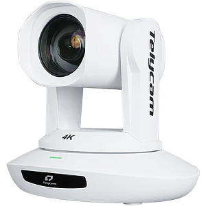 Telycam Vision+ 4KN NDI Cámara PTZ Auto Tracking & Live Streaming con Zoom Óptico de 30x (White)