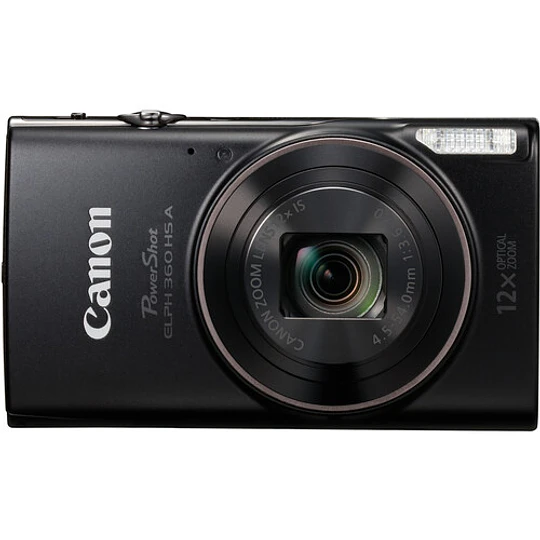Canon PowerShot ELPH 360 HS A Digital Camera (Black) / 7280C001 - Image 2