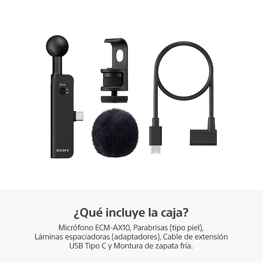 Sony ECM-AX10 Micrófono de Audio Espacial para Smartphone / ECM-AX10 - Image 10