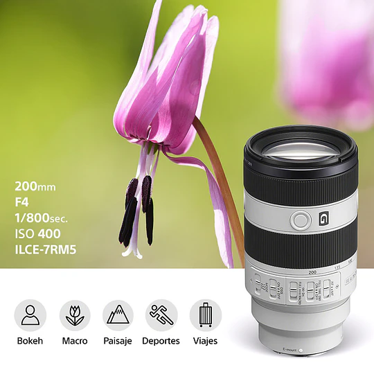 Sony FE 70-200mm f/4 Macro G OSS II Lente para Sony E / SEL70200G2 - Image 6