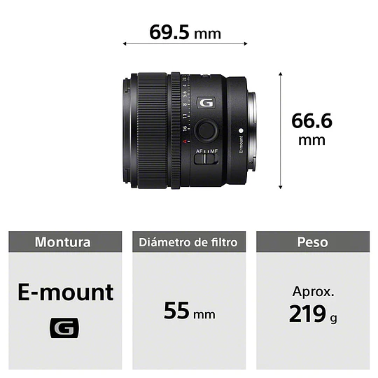 Sony E 15mm f/1.4 G Lente para Sony E / SEL15F14G - Image 2