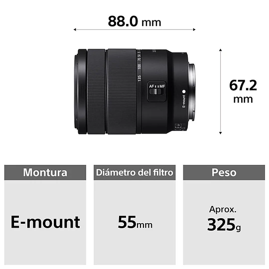 Sony E 18-135mm f/3.5-5.6 OSS Lente para Sony E / SEL18135 - Image 2