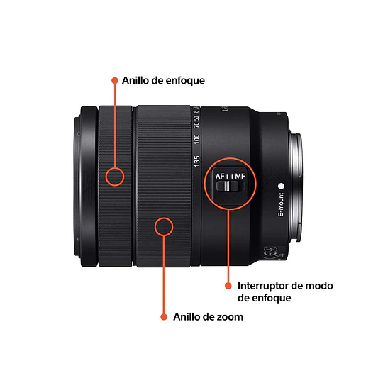Sony E 18-135mm f/3.5-5.6 OSS Lente para Sony E / SEL18135 - Image 5