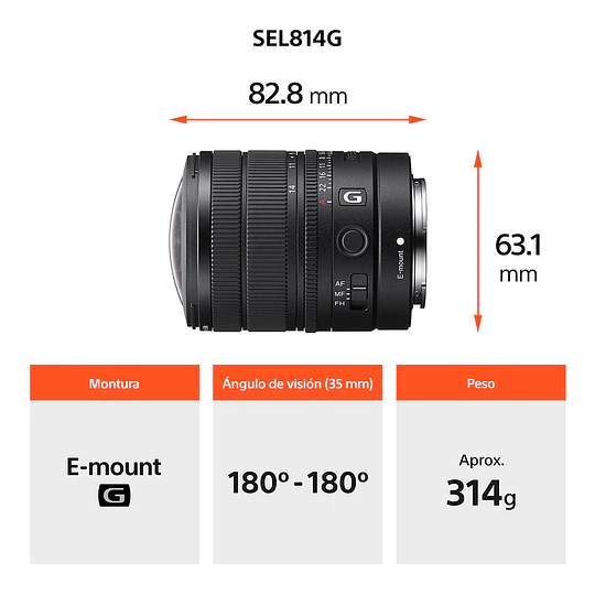 Sony FE 8-14mm f/3.5 G Ojo de Pez Lente para Sony E / SEL814G - Image 2