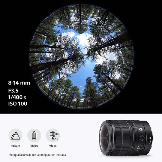 Sony FE 8-14mm f/3.5 G Ojo de Pez Lente para Sony E / SEL814G - Image 5