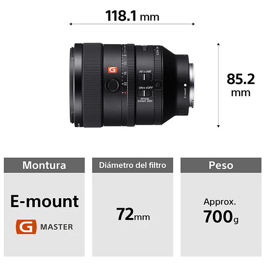 Sony FE 100mm f/2.8 STF GM OSS Lente para Sony E / SEL100F28GM - Image 3