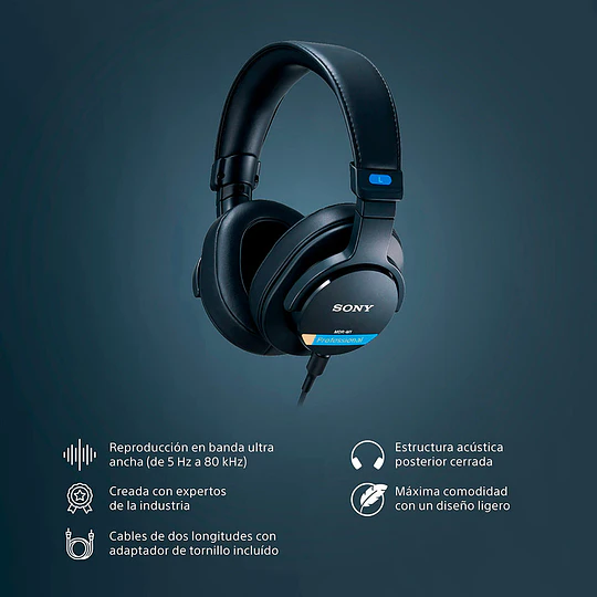 Sony MDR-M1 Audífonos de Monitoreo de Estudio / MDR-M1 - Image 3