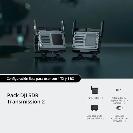 DJI SDR Transmission 2 Combo Sistema de Video Inalámbrico 4K/60 (TX + RX) - Image 2