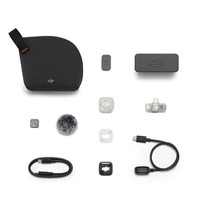 DJI Mic Mini 2S (1 TX + 1 Mobile RX + Charging Case) Kit para Smartphones con Grabación 32 bits