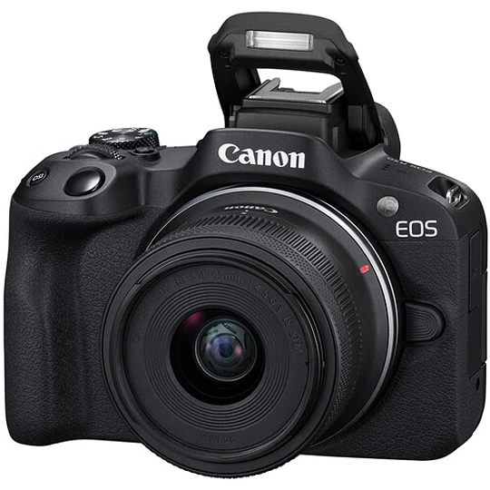 Canon EOS R50 Content Creator Kit Cámara Mirrorless con Lente RF-S 18-45mm, Micrófono DM-E100 y Trípode / 5811C059 - Image 1