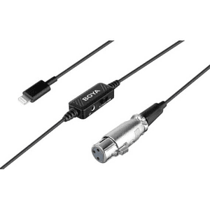 Boya BY-BCA7 Cable Con Preamplificador Lightning – XLR Hembra