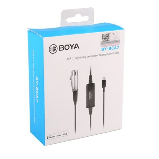 Boya BY-BCA7 Cable Con Preamplificador Lightning – XLR Hembra - Image 4