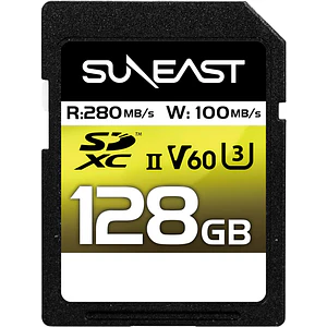 Suneast 128GB ULTIMATE PRO SDXC UHS-II V60 Tarjeta de Memoria