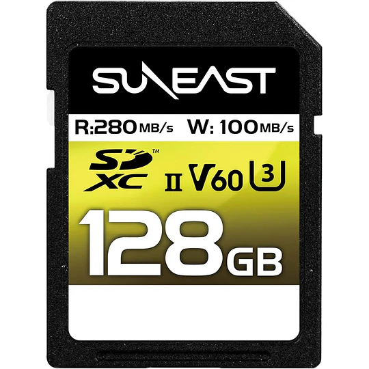 Suneast 128GB ULTIMATE PRO SDXC UHS-II V60 Tarjeta de Memoria - Image 1