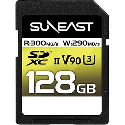 Suneast 128GB ULTIMATE PRO SDXC UHS-II V90 Tarjeta de Memoria