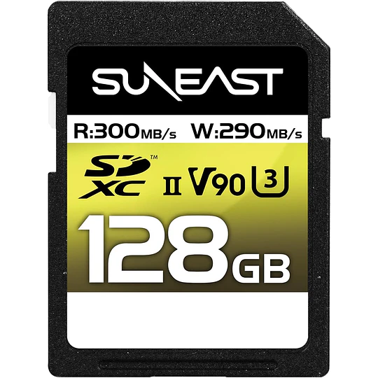 Suneast 128GB ULTIMATE PRO SDXC UHS-II V90 Tarjeta de Memoria - Image 1
