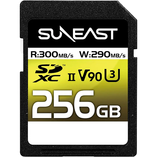 Suneast 256GB ULTIMATE PRO SDXC UHS-II V90 Tarjeta de Memoria - Image 1