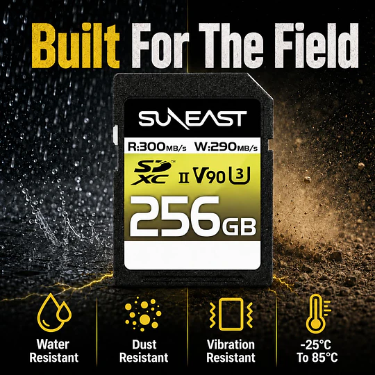 Suneast 256GB ULTIMATE PRO SDXC UHS-II V90 Tarjeta de Memoria - Image 5