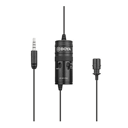 Boya BY-M1-PRO Microfono Lavalier Universal con Monitoreo