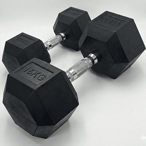 Par Mancuerna Hexagonal 15 Kg