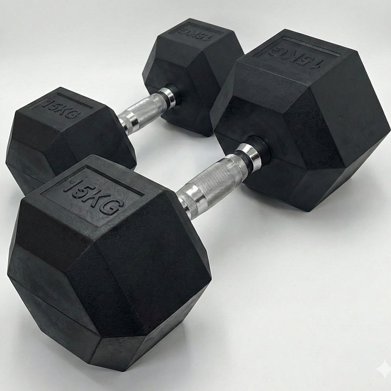 Par Mancuerna Hexagonal 15 Kg 1