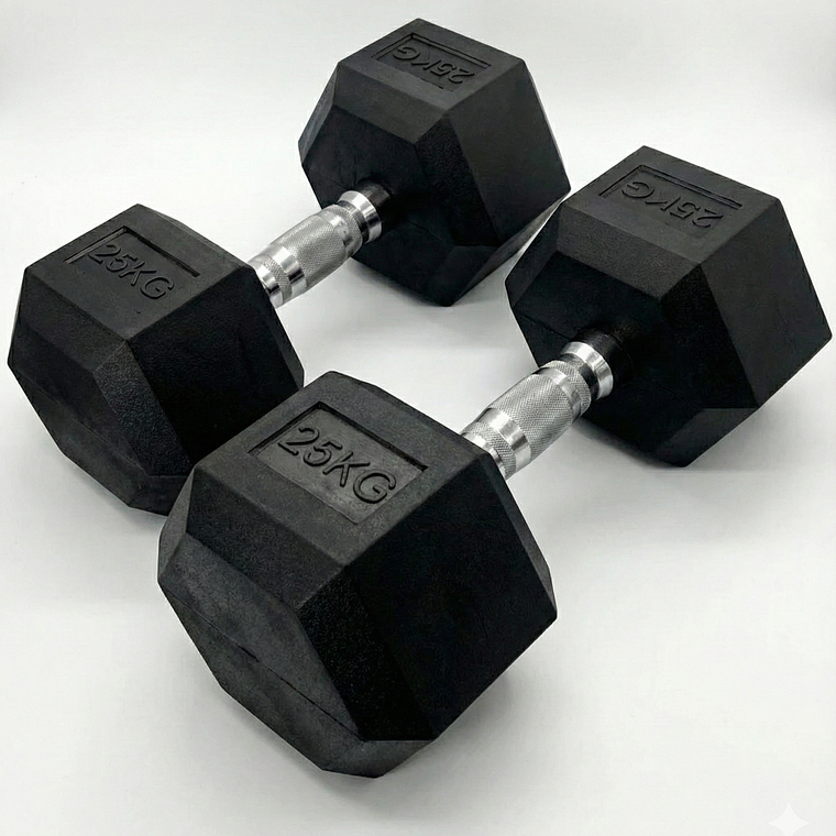 Par Mancuerna Hexagonal 25 Kg 1