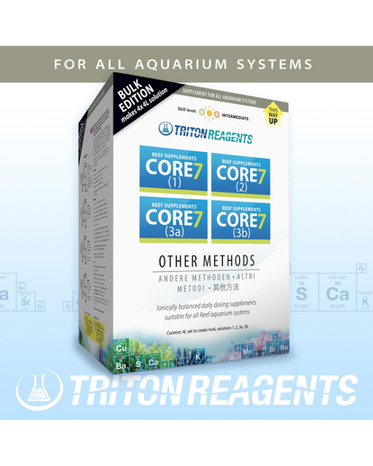 Core 7 Reef Supplements Bulk Edition 4 x 4 litro (Otros Métodos)
