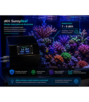 dKH SunnyReef - Monitor Automático de Alcalinidad