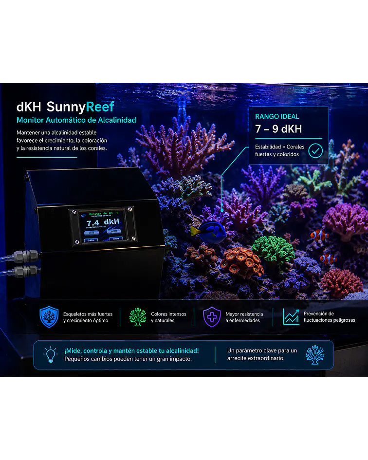 dKH SunnyReef - Monitor Automático de Alcalinidad