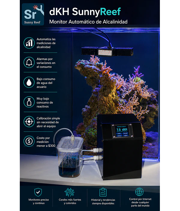 dKH SunnyReef - Monitor Automático de Alcalinidad
